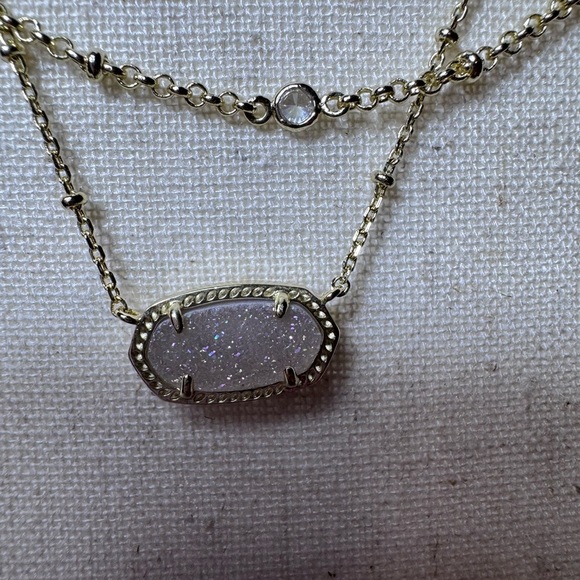 Sold Kendra Scott Multi Strand Necklace Gild Tone Adjustable Length - Picture 4 of 10